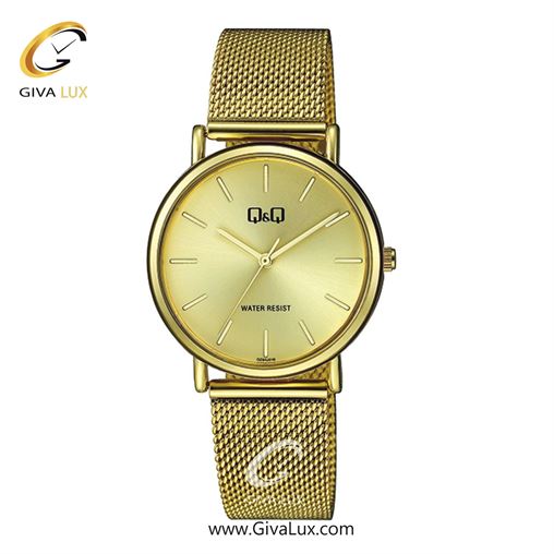 ساعت مچی اورجینال مردانه کیو اند کیو Q&Q طلایی | طلایی| طلایی| کد رفرنس QZ84J010Y