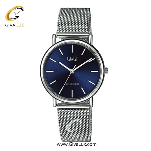 ساعت مچی اورجینال مردانه کیو اند کیو Q&Q نقره ای | نقره ای| سرمه ای| کد رفرنس QZ84J202Y