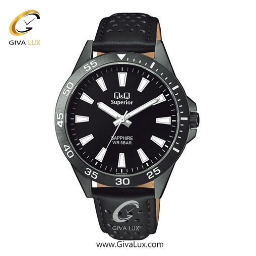 ساعت مچی اورجینال مردانه کیو اند کیو Q&Q مشکی | مشکی| مشکی| کد رفرنس S08A-006PY