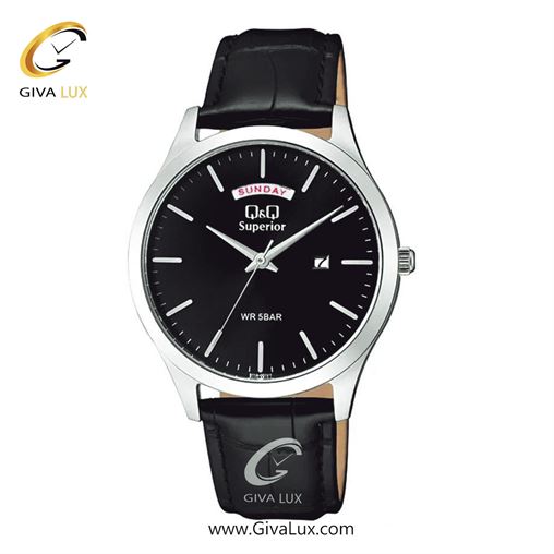 ساعت مچی اورجینال مردانه کیو اند کیو Q&Q نقره ای | مشکی| مشکی| کد رفرنس S11A-001VY
