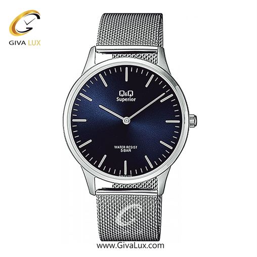 ساعت مچی اورجینال مردانه کیو اند کیو Q&Q نقره ای | نقره ای| سرمه ای| کد رفرنس S306J212Y