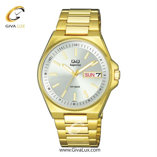 ساعت مچی اورجینال مردانه کیو اند کیو طلایی | طلایی| نقره ای| کد رفرنس S396J001Y