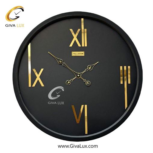 ساعت دیواری اورجینال پالادیوم آلیاژ فلزی مشکی| کد رفرنس S700