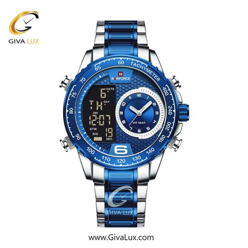 ساعت مچی مردانه بند استیل ناوی فورس (نیوی فورس) NF9199 S/B SBE.jpg