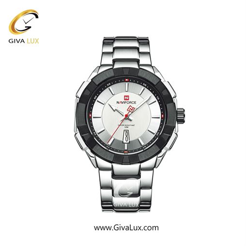 ساعت مچی مردانه تک موتور بند استیل طلایی ناوی فورس (نیوی فورس) NF9176 G/BE  SW.jpg