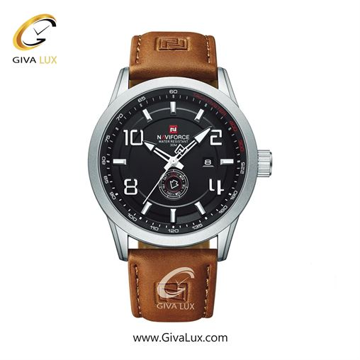 ساعت مچی مردانه تک موتوره بند پی یو مشکی ناوی فورس (نیوی فورس) NF9229 S/BE/B  SWL.BN.jpg