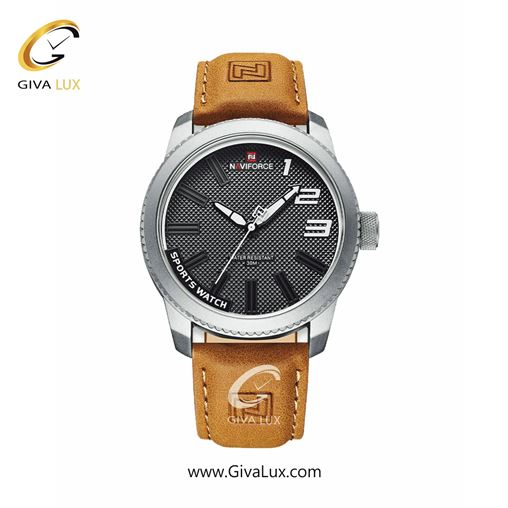 ساعت مچی مردانه بند چرم ناوی فورس (نیوی فورس) NF9202 S/GY/GY SWL.jpg