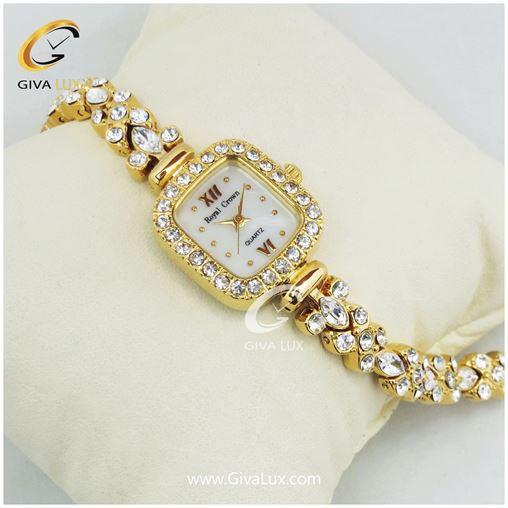 ساعت زنانه رویال کرون بند فلزی