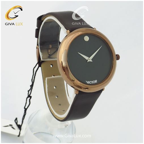 ساعت زنانه ویکتور َاصلی شرکتی بند چرمی