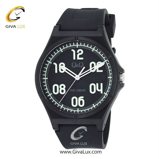 ساعت مچی اورجینال مردانه کیو اند کیو Q&Q مشکی | مشکی| مشکی| کد رفرنس V04A-008VY