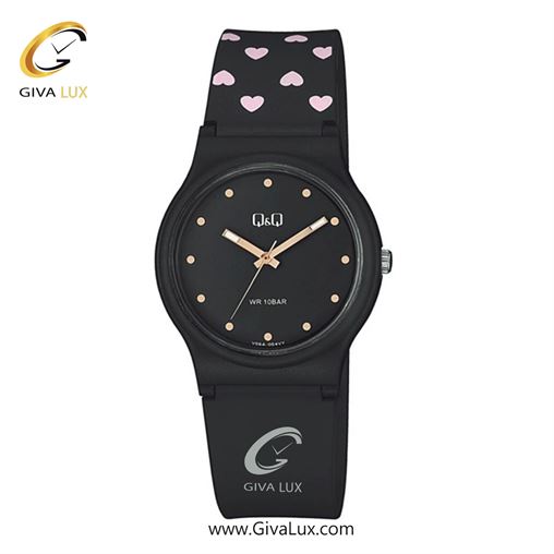 ساعت مچی اورجینال زنانه کیو اند کیو Q&Q مشکی | مشکی| مشکی| کد رفرنس V06A-004VY