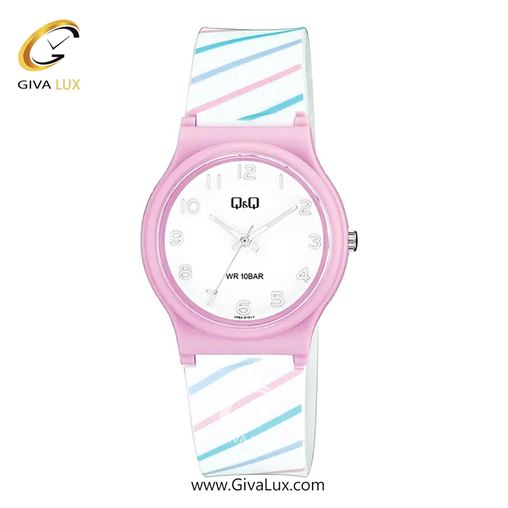 ساعت مچی اورجینال زنانه کیو اند کیو Q&Q بنفش | سفید| سفید| کد رفرنس V06A-013VY