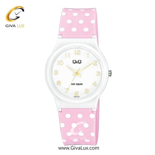 ساعت مچی اورجینال زنانه کیو اند کیو Q&Q سفید | صورتی| سفید| کد رفرنس V06A-016VY