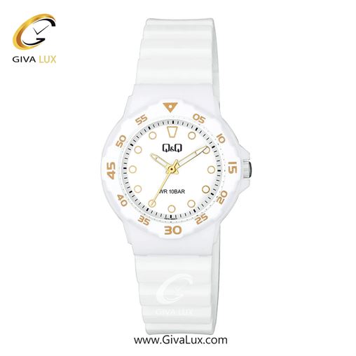 ساعت مچی اورجینال زنانه کیو اند کیو Q&Q سفید | سفید| سفید| کد رفرنس V07A-002VY