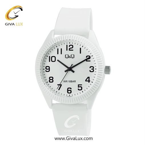 ساعت مچی اورجینال مردانه کیو اند کیو Q&Q سفید | سفید| سفید| کد رفرنس V12A-001VY