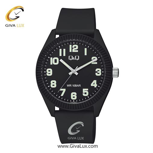 ساعت مچی اورجینال مردانه کیو اند کیو Q&Q مشکی | مشکی| مشکی| کد رفرنس V12A-004VY