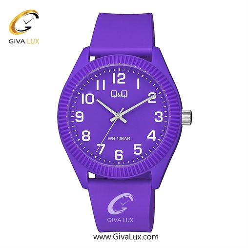 ساعت مچی اورجینال مردانه کیو اند کیو Q&Q بنفش | بنفش| بنفش| کد رفرنس V12A-005VY