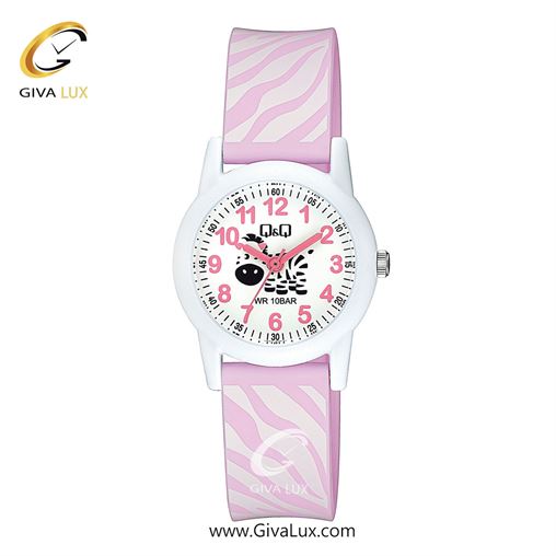 ساعت مچی اورجینال بچه گانه کیو اند کیو Q&Q سفید | یاسی| سفید| کد رفرنس V22A-013VY