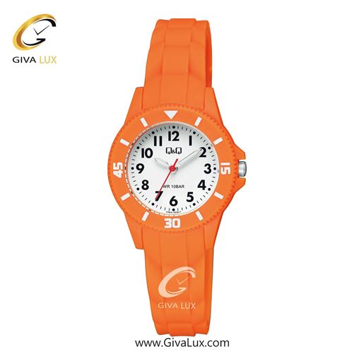 ساعت مچی اورجینال زنانه کیو اند کیو Q&Q نارنجی | نارنجی| سفید| کد رفرنس V26A-003VY