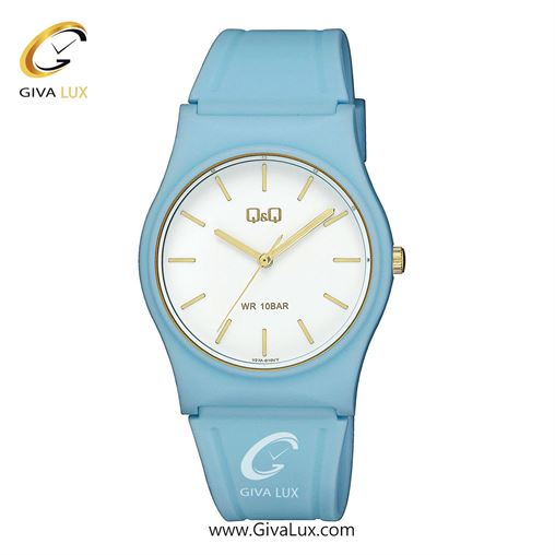 ساعت مچی اورجینال زنانه کیو اند کیو Q&Q آبی | آبی| سفید| کد رفرنس V27A-010VY