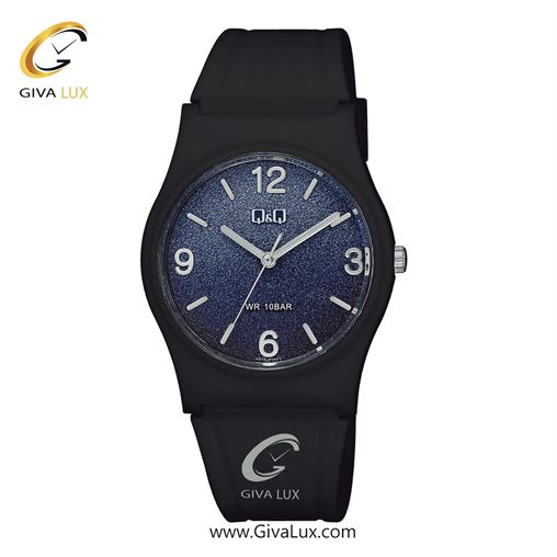 ساعت مچی اورجینال زنانه کیو اند کیو Q&Q مشکی | مشکی| سرمه ای-نقره ای| کد رفرنس V27A-014VY