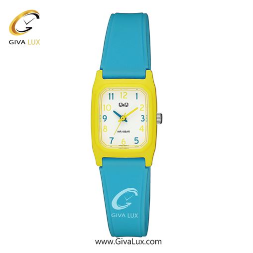 ساعت مچی اورجینال زنانه کیو اند کیو Q&Q زرد | آبی| سفید| کد رفرنس V33A-005VY