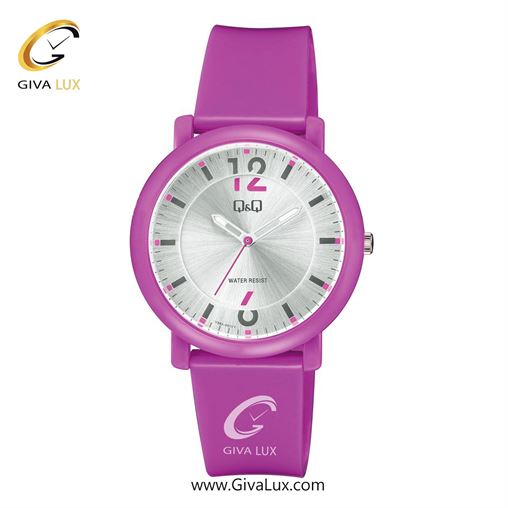 ساعت مچی اورجینال زنانه کیو اند کیو Q&Q بنفش | بنفش| نقره ای| کد رفرنس V36A-001VY