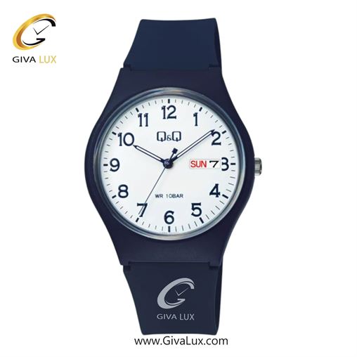 ساعت مچی اورجینال زنانه کیو اند کیو Q&Q سرمه ای | سرمه ای| سفید| کد رفرنس V39A-004VY