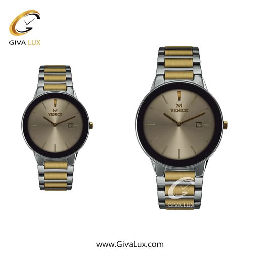 ساعت مچی اورجینال ست ونیز نقره ای-مشکی | نقره ای-طلایی| خاکی| کد رفرنس V801195403
