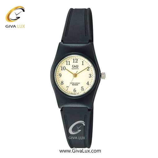 ساعت مچی اورجینال زنانه کیو اند کیو Q&Q مشکی | مشکی| طلایی| کد رفرنس VP35J001Y