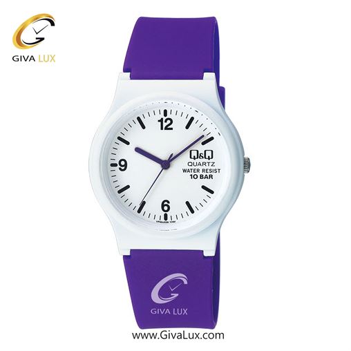 ساعت مچی اورجینال مردانه کیو اند کیو Q&Q سفید | بنفش| سفید| کد رفرنس VP46J026Y
