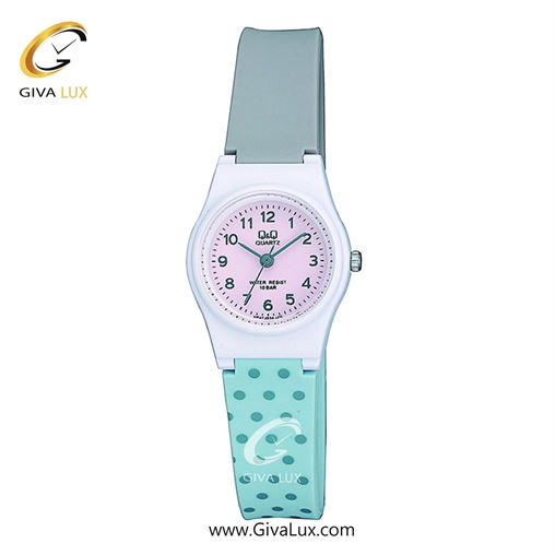 ساعت مچی اورجینال زنانه کیو اند کیو Q&Q سفید | آبی-آبی خاکستری| یاسی| کد رفرنس VP47J034Y