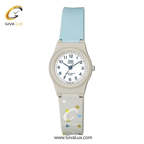 ساعت مچی اورجینال زنانه کیو اند کیو Q&Q طوسی | خاکستری بژ-آبی| سفید| کد رفرنس VP47J037Y