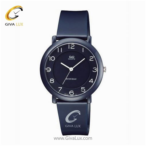 ساعت مچی اسپرت بند پی یو عقربه ای سرمه ای کیو اند کیو VQ94J022Y