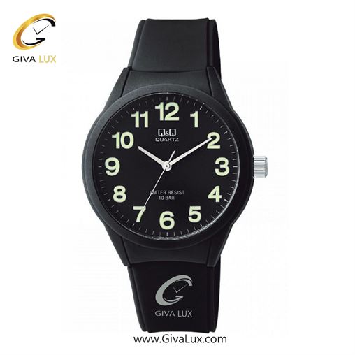 ساعت مچی اورجینال مردانه کیو اند کیو Q&Q مشکی | مشکی| مشکی| کد رفرنس VR28J004Y