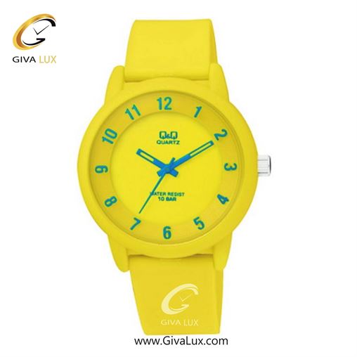 ساعت مچی اورجینال مردانه کیو اند کیو Q&Q زرد | زرد| زرد| کد رفرنس VR52J004Y