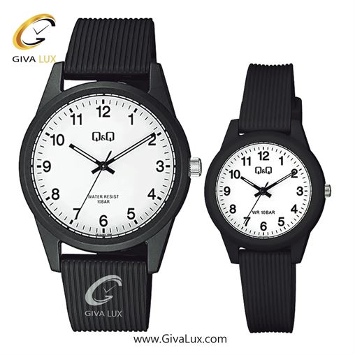 ساعت مچی اورجینال ست کیو اند کیو Q&Q مشکی | مشکی| سفید| کد رفرنس مردانه: VS12J001Y، زنانه: VS13J001Y