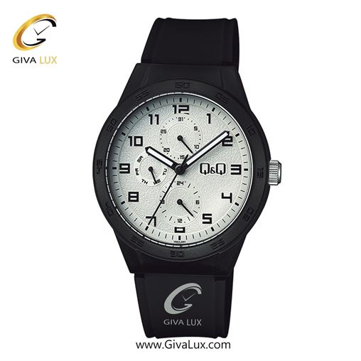 ساعت مچی اورجینال مردانه کیو اند کیو Q&Q سه موتوره فول تایم مشکی | مشکی| سفید| کد رفرنس VS54J001Y