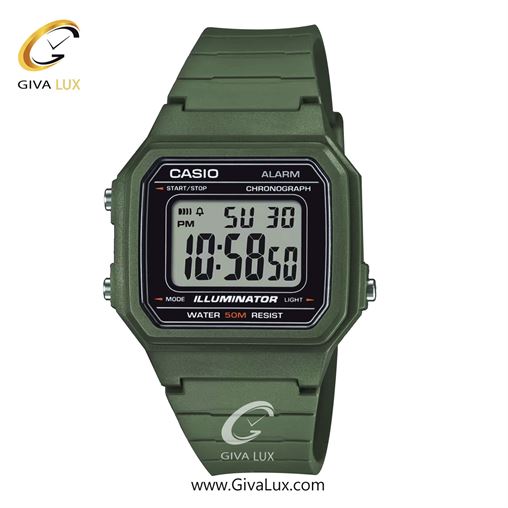ساعت مچی اورجینال یونیسکس-اسپرت کاسیو Casio سبز | سبز| مشکی| کد رفرنس W-217H-3AVDF