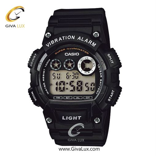 ساعت مچی اورجینال مردانه کاسیو Casio مشکی | مشکی| مشکی| کد رفرنس W-735H-1AVDF