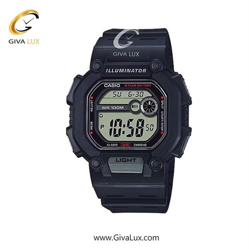 ساعت مچی اورجینال مردانه کاسیو Casio مشکی | مشکی| مشکی| کد رفرنس W-737H-1AVDF