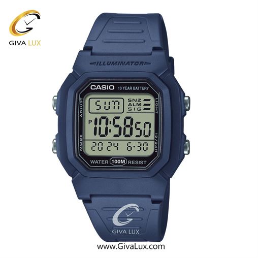 ساعت مچی اورجینال مردانه کاسیو Casio سرمه ای | سرمه ای| مشکی| کد رفرنس W-800H-2AVDF