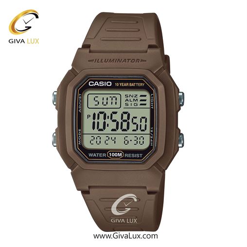ساعت مچی اورجینال مردانه کاسیو Casio کافی | کافی| مشکی| کد رفرنس W-800H-5AVDF