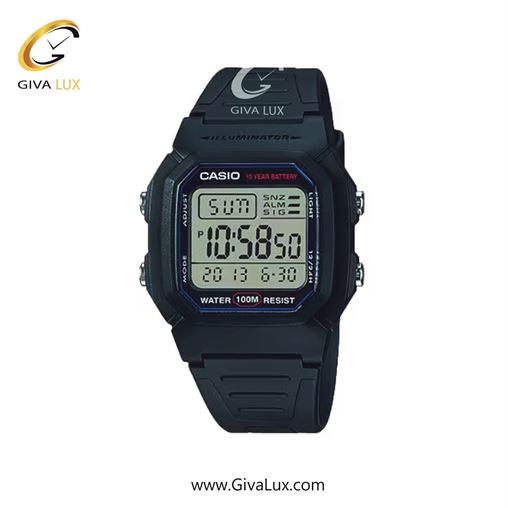 ساعت مچی اورجینال مردانه کاسیو Casio مشکی | مشکی| مشکی| کد رفرنس W-800H-1AVDF
