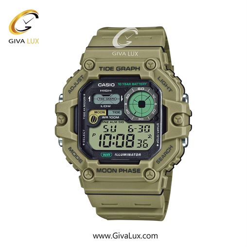 ساعت مچی اورجینال مردانه کاسیو Casio چریکی | چریکی| مشکی| کد رفرنس WS-1700H-5AVDF
