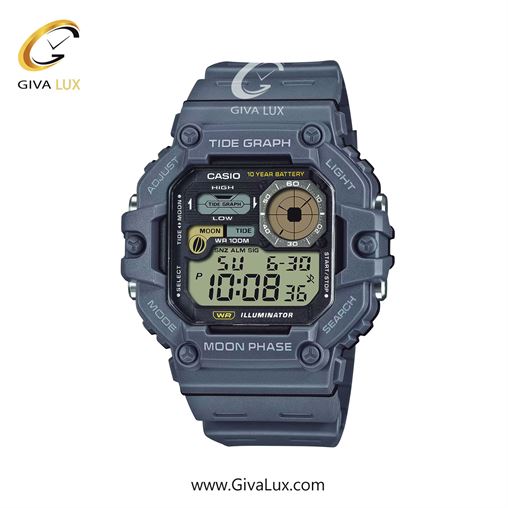 ساعت مچی اورجینال مردانه کاسیو Casio طوسی | طوسی| مشکی| کد رفرنس WS-1700H-8AVDF
