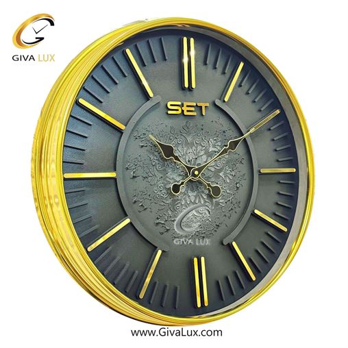 ساعت دیواری آلیاژ فلزی ست عرض قاب 50 سانتیمتر  | طلایی | کد رفرنس X900 X900-4.jpg
