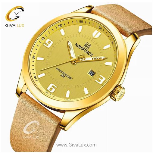 ساعت مچی مردانه بند چرم نوی فورس NF8024 gglbn.jpg