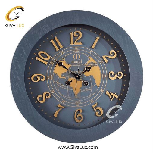 ساعت دیواری اورجینال مارال چوب طوسی| کد رفرنس P701