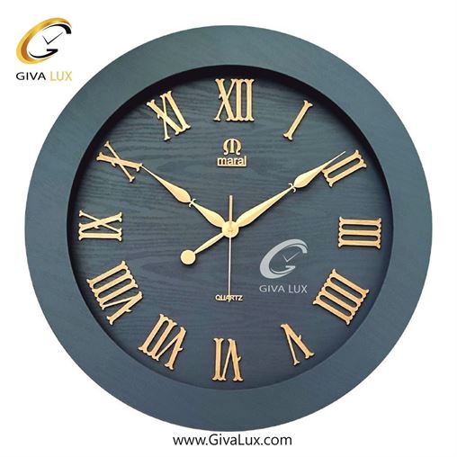 ساعت دیواری اورجینال مارال چوب طوسی| کد رفرنس P706
